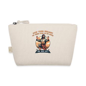 Jesus say Stop the Bullshit - Organic Pouch - nature - Front