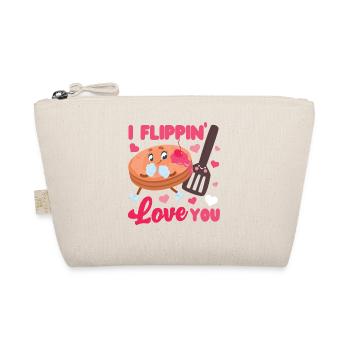 Pancake Lover Kids Valentines Day - Bio-Täschchen - Natur - Vorne