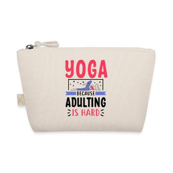 Emménager est difficile - Tahirt Funny Yoga - Trousse biologique - nature - Devant