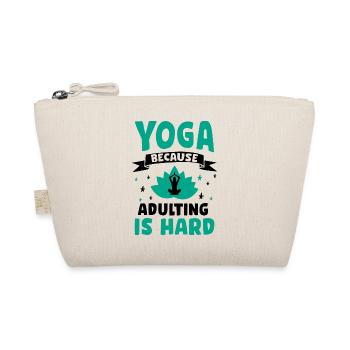 Emménager est difficile - Tahirt Funny Yoga - Trousse biologique - nature - Devant