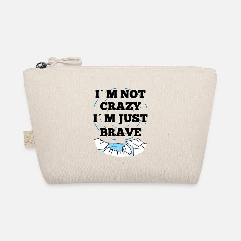Ice Bath Not Crazy I´m Just Brave Gift Idea Bio-Täschchen