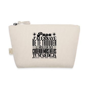 Dad Gift. Best gift for father. - Organic Pouch - nature - Front