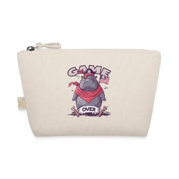 Pirate Hippo: Game Over, Gaming Hippo Pirate - Organic Pouch - nature - Front