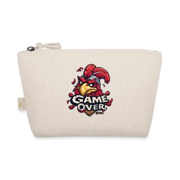 Game Over Gaming Gamer Chickens Rooster Chicken - Organic Pouch - nature - Front