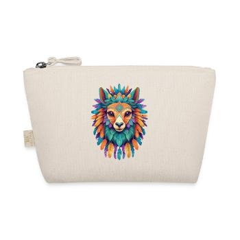 Llama Mandala Spiritual Festival Power Animal - Organic Pouch - nature - Front
