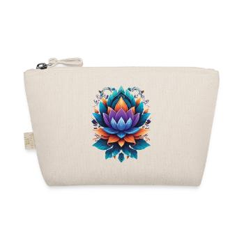 Spiritual Lotus Mandala Zen Aesthetic Style - Organic Pouch - nature - Front