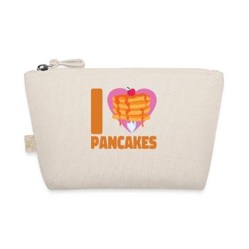 Pancake Lover Kids Heart I Love - Organic Pouch - nature - Front