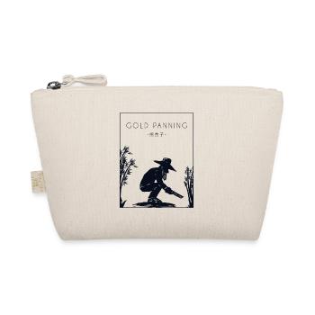 Gold Panning Chinese Hanzi Prospecting Miner Gold - Organic Pouch - nature - Front