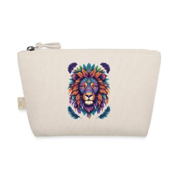 Lion Mandala Spirit Animal Yoga Meditation - Organic Pouch - nature - Front