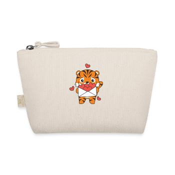 Tigre pour la Saint-Valentin Animaux mignons avec des cœurs - Trousse biologique - nature - Devant