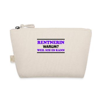 Rentnerin Spruch Ruhestand Oma Rentnerin Geschenk - Bio-Täschchen - Natur - Vorne