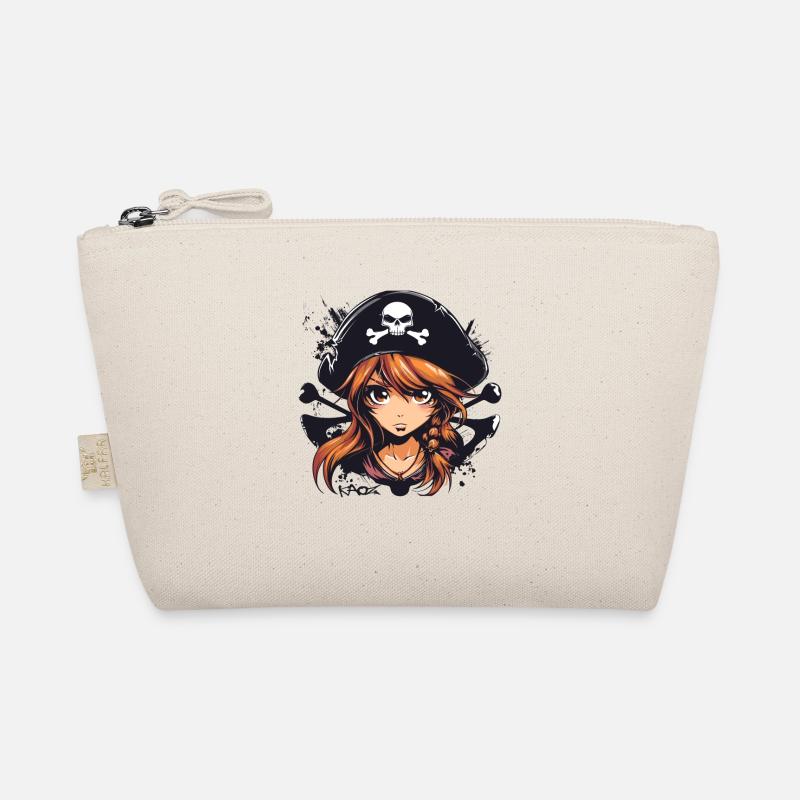 Ein Anime Piraten Mädchen Bio-Täschchen