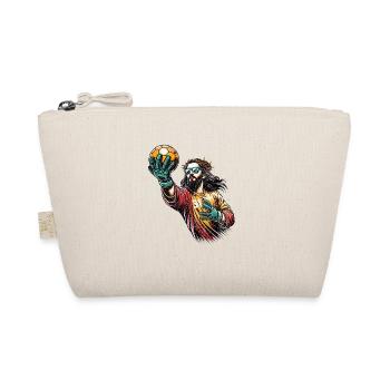 Handballspieler Jesus Christliches Geschenk - Bio-Täschchen - Natur - Vorne