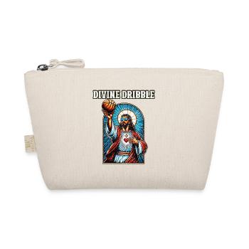 Funny Jump Shot Jesus Christian Basketball Gift - Organic Pouch - nature - Front