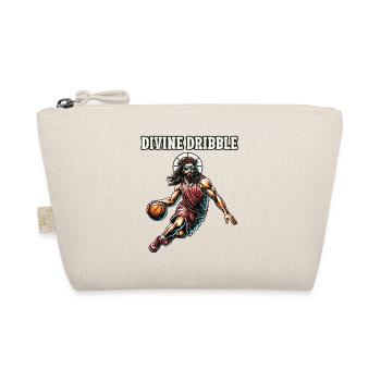 Funny Jump Shot Jesus Christian Basketball Gift - Organic Pouch - nature - Front