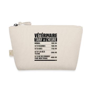 Vétérinaire tarif à l'heure idée cadeau humour - Trousse biologique - nature - Devant