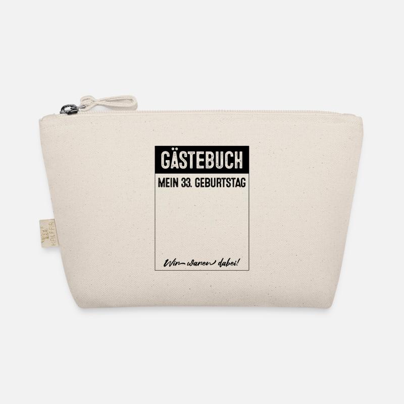 33 Years Guestbook 33rd Birthday Organic Pouch