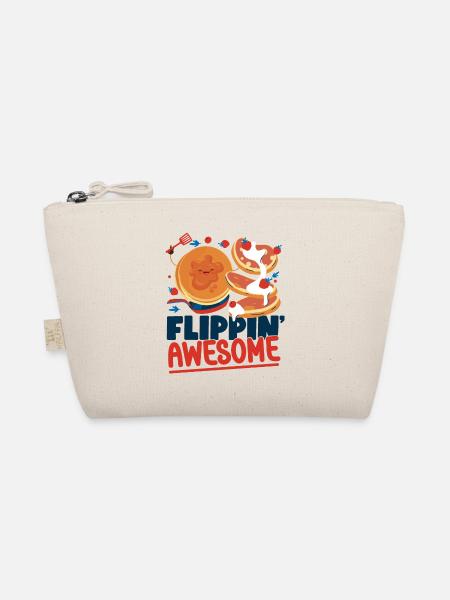 Les enfants amateurs de crêpes flippin' - Trousse biologique - nature - Devant