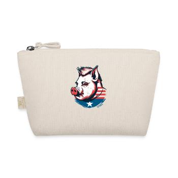 The Patriotic Pig Hero - Organic Pouch - nature - Front