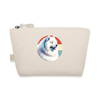 Samojeden Hund Geschenke Niedlicher Samojeden Hund Grafik - Bio-Täschchen - Natur - Vorne