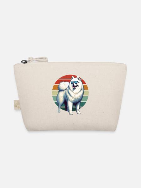 Samoyed Dog Gifts Cute Samoyed Dog Graphic - Organic Pouch - nature - Front