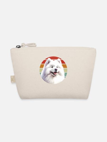 Samoyed Dog Gifts Cute Samoyed Dog Graphic - Organic Pouch - nature - Front