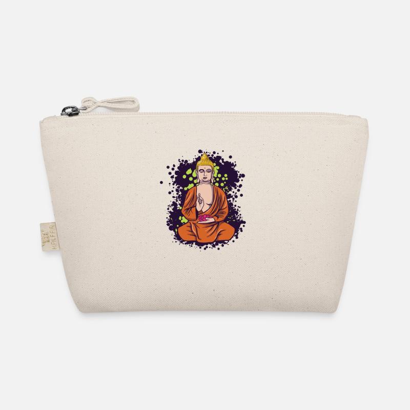Buddha Mönch Namaste Buddhismus I Geschenk Bio-Täschchen