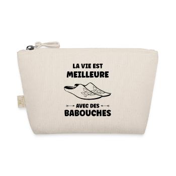 Slippers Humor - Organic Pouch - nature - Front