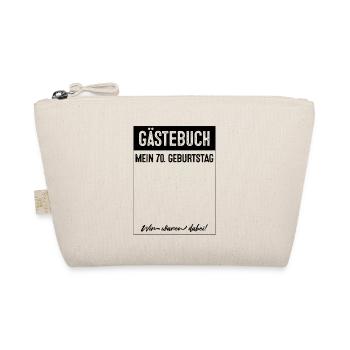 70 Years Guestbook 70th Birthday - Organic Pouch - nature - Front