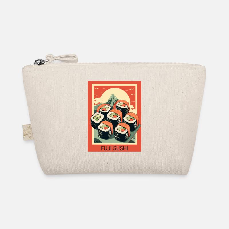 Parodie japanisch Werbeposter: Mount Fuji Sushi - Bio-Täschchen - Natur