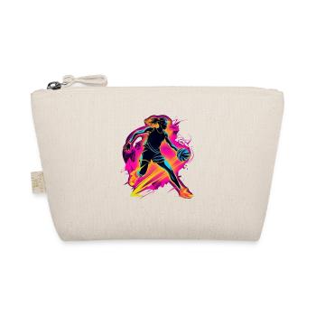 Basketball player 80s style - Organic Pouch - nature - Front