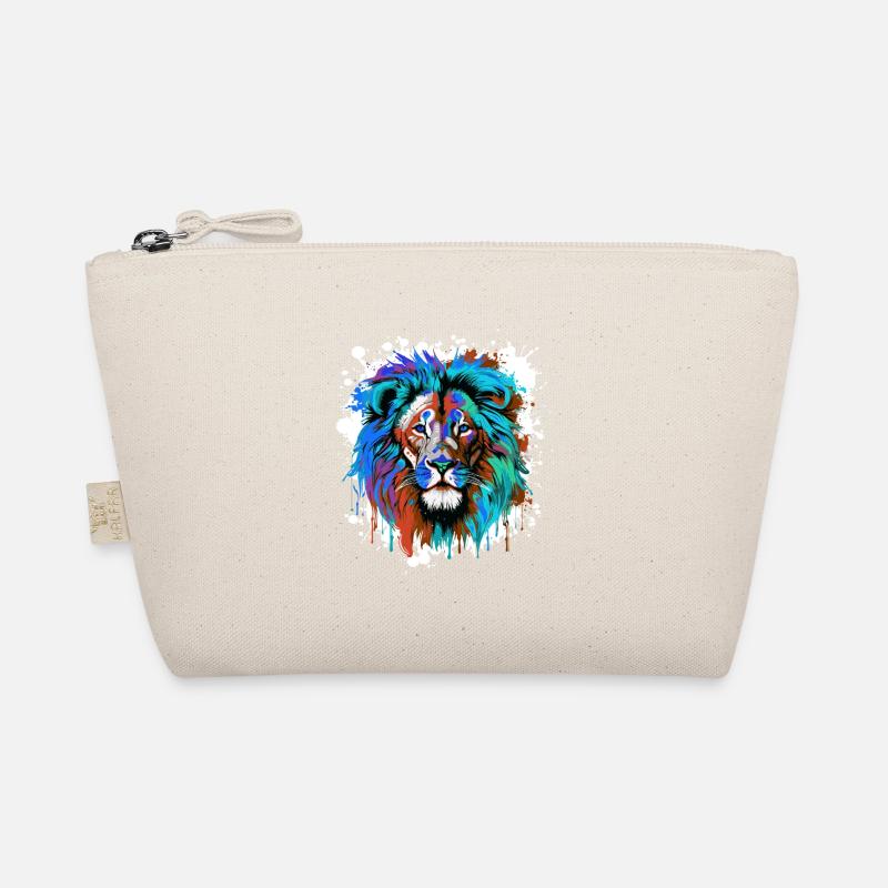 Portrait De Tête De Lion Coloré Trousse biologique