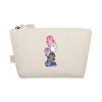 Genderfluid Drapeau Fierté LGBTQ Pingouin mignon - Trousse biologique - nature - Devant