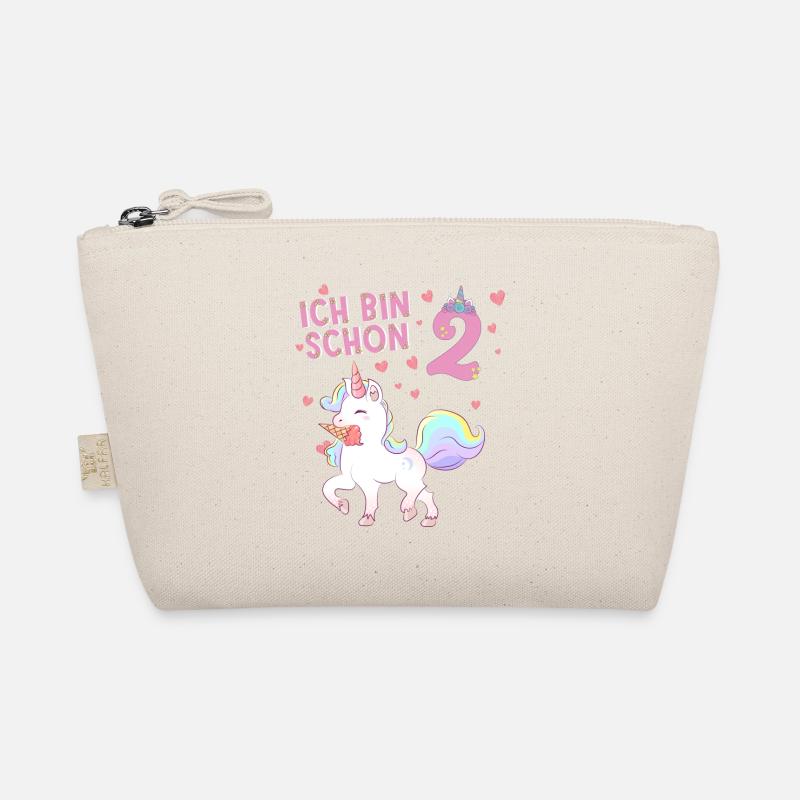 ich bin schon 2 Einhorn  Bio-Täschchen