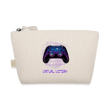 Gamers Video Gaming Geek Console Game Controller - Organic Pouch - nature - Front