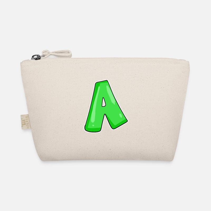 Buchstabe A Anfangsbuchstabe Bio-Täschchen