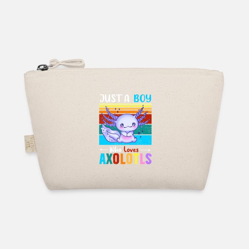 Nur ein Junge, der Axolotl liebt Bio-Täschchen
