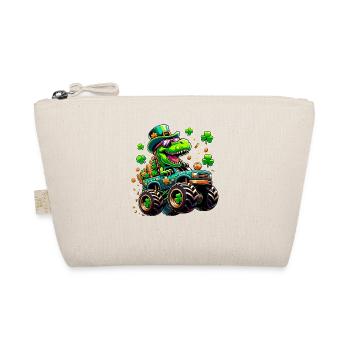 St Patricks jour dinosaure Leprechaun Monster Truck - Trousse biologique - nature - Devant