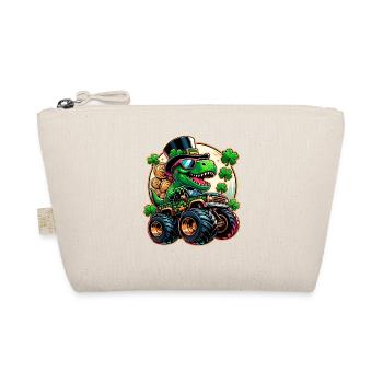St Patricks jour dinosaure Leprechaun Monster Truck - Trousse biologique - nature - Devant