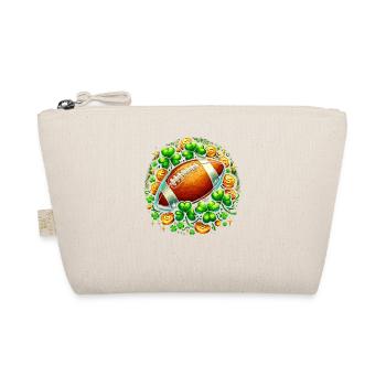 Fußball Kleeblatt St. Patricks Day Fußballer Heiliger - Bio-Täschchen - Natur - Vorne
