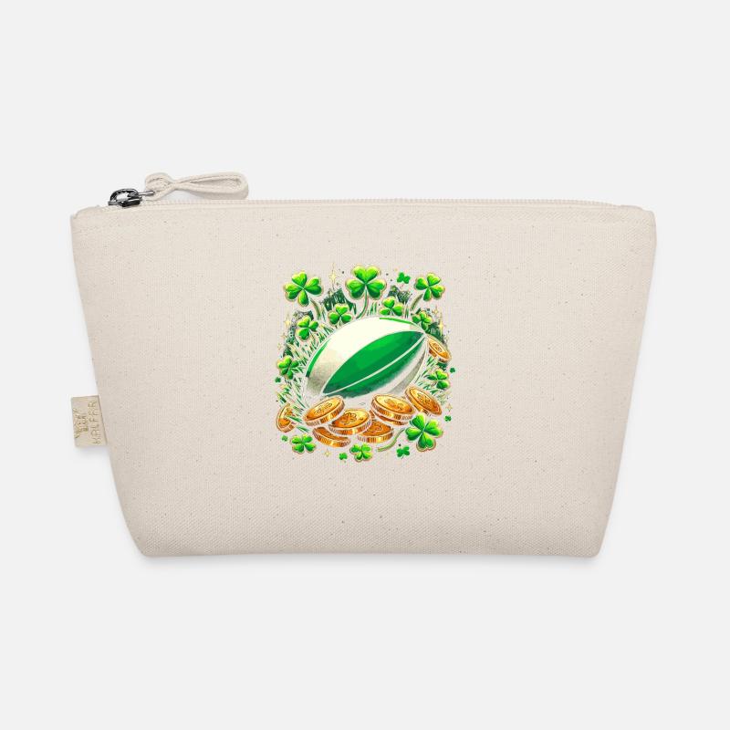 Rugby Kleeblatt St. Patricks Day Schabernack Klee Bio-Täschchen