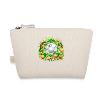 Soccer Shamrock St Patricks Day Shenanigans Clover - Organic Pouch - nature - Front