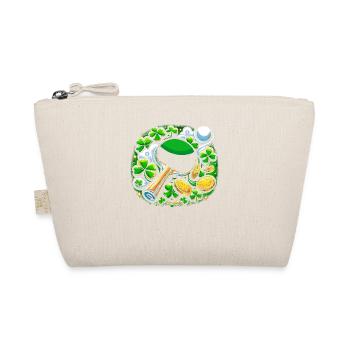 Tischtennis Kleeblatt St. Patricks Day Tischtennis - Bio-Täschchen - Natur - Vorne