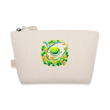 Tennis Shamrock St Patricks Day Shenanigans Clover - Organic Pouch - nature - Front