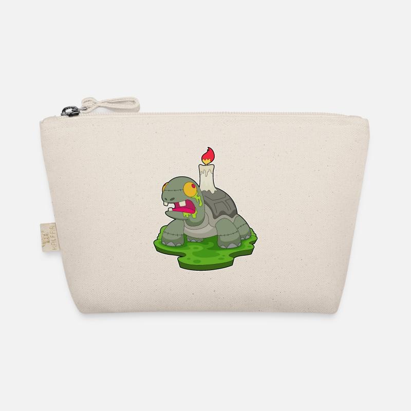 Turtle Halloween Zombie Candle Organic Pouch