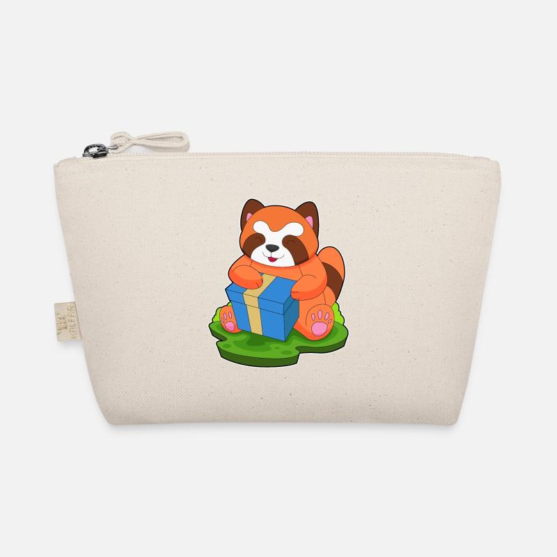Red Panda Christmas Package Organic Pouch