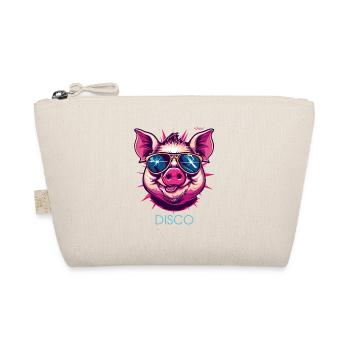 Disco Schwein - Bio-Täschchen - Natur - Vorne
