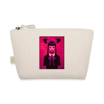 Art abstrait japonais : fille d’anime gothique - Trousse biologique - nature - Devant