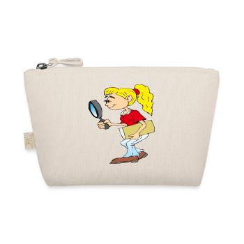 Fille à la loupe à la main - Trousse biologique - nature - Devant
