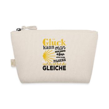 Glück kann man nicht kaufen aber man kann Pilgern - Bio-Täschchen - Natur - Vorne